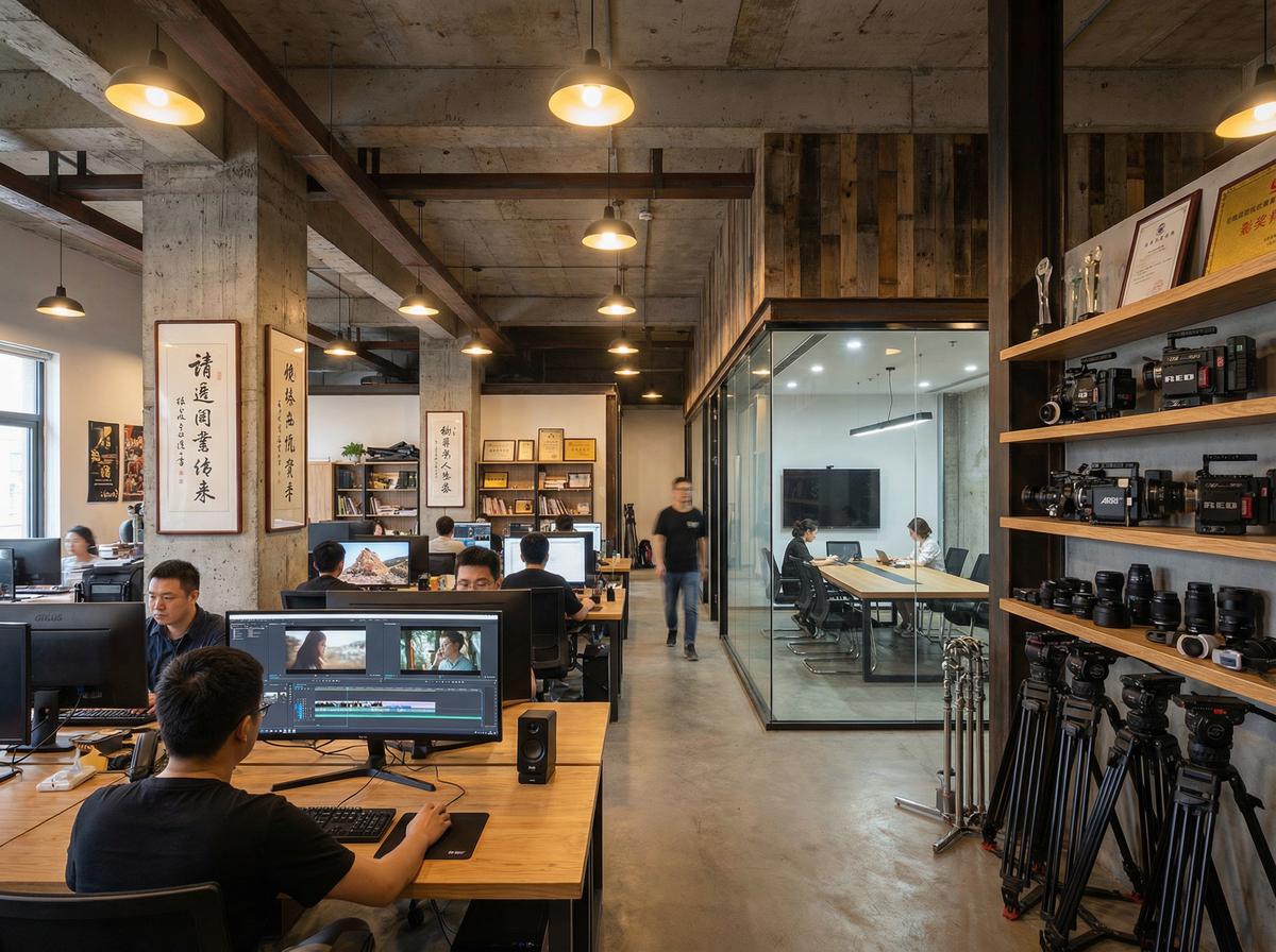 高清3D动漫影视传媒公司办公室